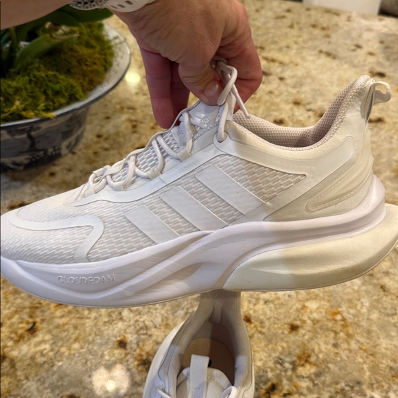 Adidas Cloudfoam Bounce White Athletic Shoes size 11 1/2 - Picture 7 of 7